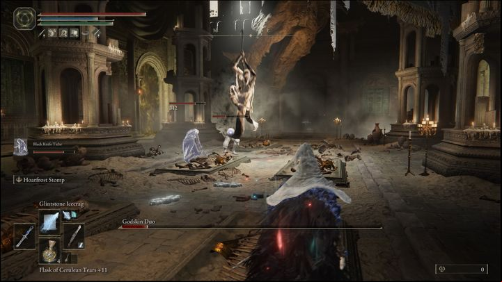 If you kill one of the bosses, you will have some time before the next one appears - Elden Ring: How to beat Godskin Duo? - Crumbling Farum Azula - Elden Ring Guide
