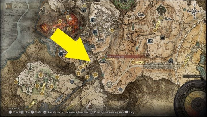 Second location - Elden Ring: How to beat Ancient Dragon Lansseax? - Altus Plateau - Elden Ring Guide