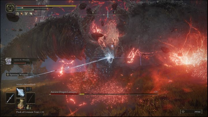 Also, watch out for the moment when the boss raises her head and wings up, then lets out an excruciating roar - Elden Ring: How to beat Ancient Dragon Lansseax? - Altus Plateau - Elden Ring Guide