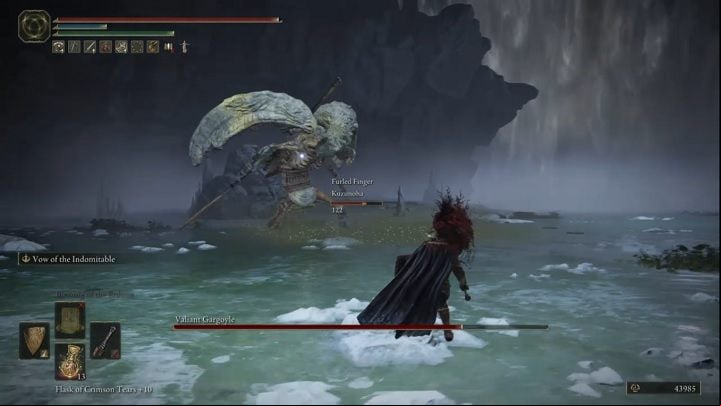 The Valiant Gargoyle will spread poison relatively often - in such case, keep your distance and wait for the poisonous cloud to disappear - Elden Ring: How to beat Valiant Gargoyle? - Nokron, Eternal City - Elden Ring Guide