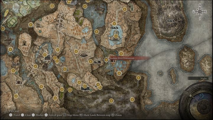 24 - Shadow of the Erdtree: All Sites of Grace in main regions map - Secrets and Collectibles - Elden Ring Guide