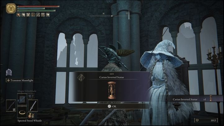 The difference this time is that he will only appear after you've obtained Carian Inverted Statue from Ranni - Elden Ring: Sorceries and Incantations (Lirunia of the Lakes) - list of all - Liurnia of the Lakes - Elden Ring Guide