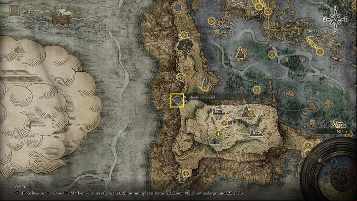 Ringleader's Gaol is located to the northwest of the aforementioned site of grace (view the attached screenshot) Along the way, watch out for 2 dragons that may attack you both at the same time - Elden Ring: How to beat Alecto, Black Knife Ringleader? - Liurnia of the Lakes - Elden Ring Guide