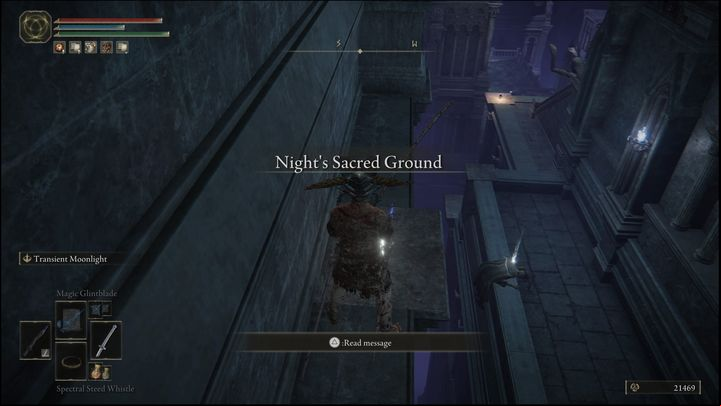 As you're near the site of grace, climb the ledge to return to the city - Elden Ring: Ranni questline - walkthrough - Quests - Elden Ring Guide