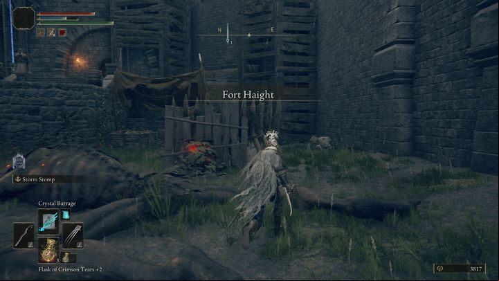 The fort itself is guarded by a group of soldiers and a few rats - defeat them all then climb and kill the knight - Elden Ring: Kenneth Haight questline - walkthrough, solution - Quests - Elden Ring Guide