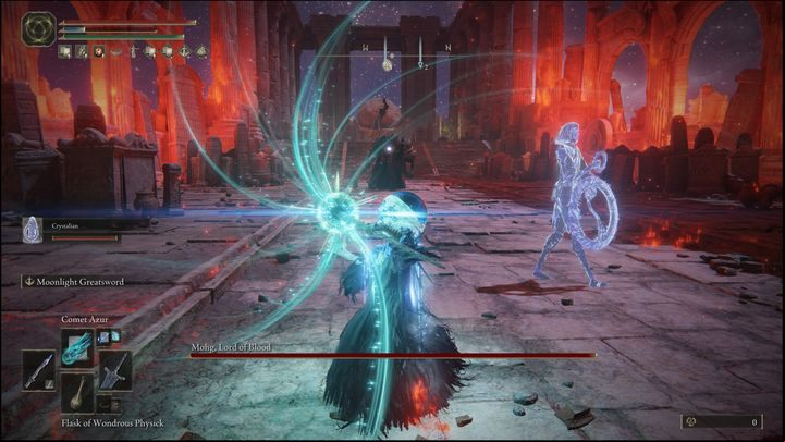 After entering the arena, summon the Spirit Ashes to make the boss fight easier - Elden Ring: How to beat Mohg, Lord of Blood? - Siofra River - Elden Ring Guide