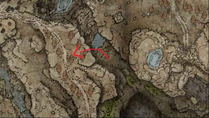 At the end of the path you will come across a shallow reservoir and an a tunnel entrance - Shadow of the Erdtree: How to reach the Cerulean Coast? - Secret locations - Elden Ring Guide