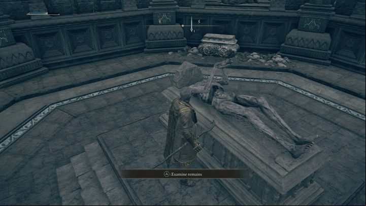 Inside you will find a corpse - approach it and interact with it - Elden Ring: Walking mausoleums - Basics - Elden Ring Guide