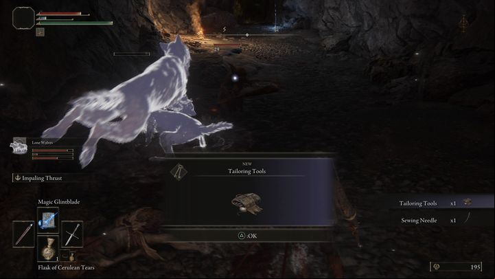 The reward for defeating the boss will be Tailoring Tools, which will allow you to adjust the armor at Sites of Grace, and Sewing Needle - Elden Ring: How to beat Demi-Human Chief? - Limgrave - Elden Ring Guide