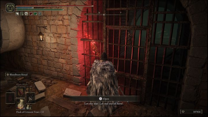 After clearing the area, you'll see the Dung Eater's cell on the right - Elden Ring: Dung Eater / Blackguard Boggart questline - walkthrough - Quests - Elden Ring Guide