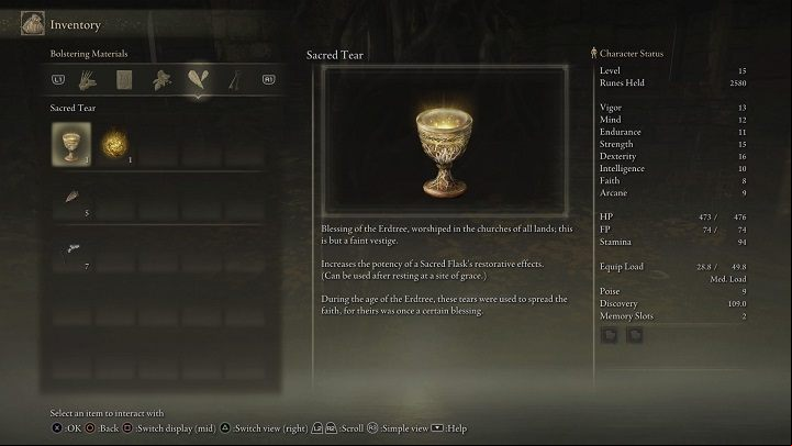 Sacred Tears are most often found in churches scattered around the world of Elden Ring - Elden Ring: Where to find Sacred Tears? - FAQ - Elden Ring Guide