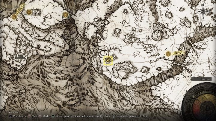 Church of Repose is located in the southeastern part of the Mountaintops of the Giants, or more strictly at the Flame Peak - Elden Ring: Where to find Sacred Tears? - FAQ - Elden Ring Guide