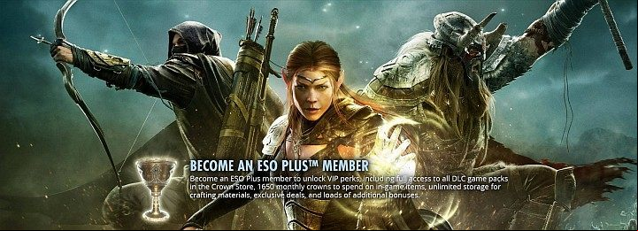 The list below shows the main features available to ESO Plus subscribers - ESO: Plus subscription guide, tips - Starting the game - The Elder Scrolls Online Guide