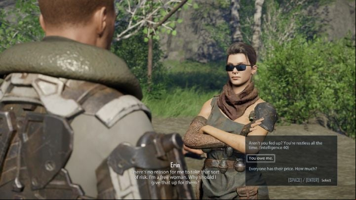 Just defeating the bounty hunters isn't enough - you also have to convince Erin - Elex 2: Recruiting for Heinrich (Carakis) - walkthrough - Carakis (Missions in the Castle) - Elex 2 Guide