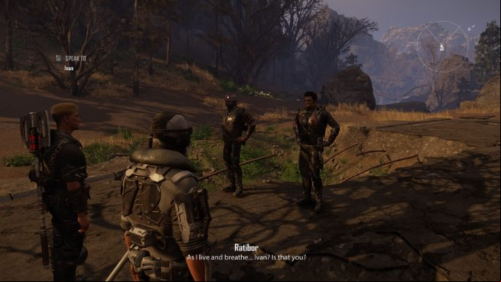As you approach the Grotto, you will meet Ratibor looking for Ivan - Elex 2: Escort Ivan to the Grotto (Tavar) - walkthrough - Tavar - Elex 2 Guide