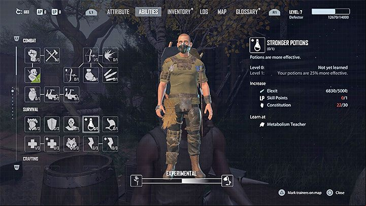 This skill can increase potion effectiveness by 25% - Elex 2: Best starting skills - Basics - Elex 2 Guide