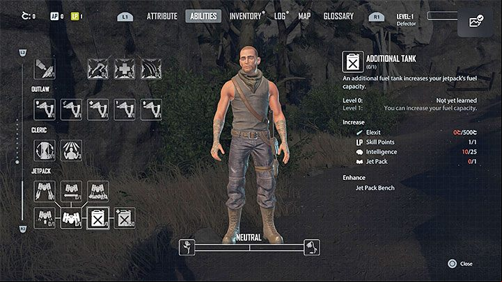 This is a key skill in of extending the jetpack flying time - Elex 2: Best starting skills - Basics - Elex 2 Guide