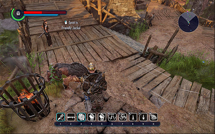 The enchanted Jackal in the Origin village - Elex: Heavy Suspicion - Walkthrough - Chapter 3: Open War - Elex Game Guide