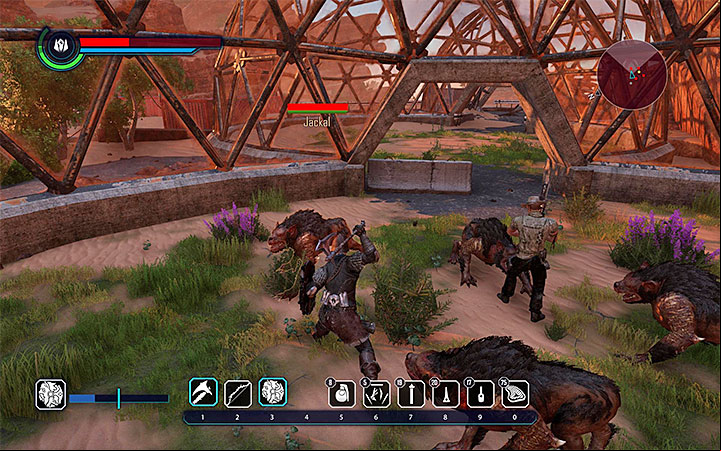 the fight with the jackals in Rider’s greenhouse - Elex: Minor quests in Tavar - Walkthrough - Tavar - Elex Game Guide