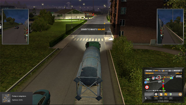 The motorway and the road going through the middle of the city are the only wide roads around - ETS 2: Scandinavia - Sweden (part 2) | Cities - Cities - Euro Truck Simulator 2: Scandinavian Expansion Game Guide