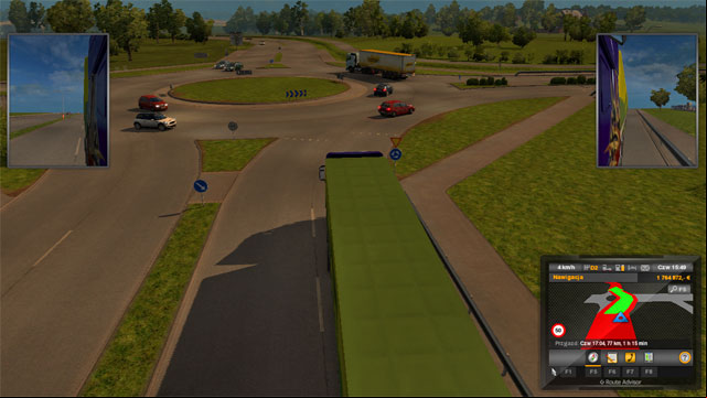 There is a lot of wide roads, intersections with traffic lights and roundabouts - ETS 2: Scandinavia - Sweden (part 2) | Cities - Cities - Euro Truck Simulator 2: Scandinavian Expansion Game Guide