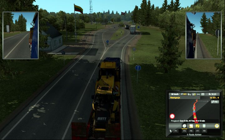 Notice that there are borders between other countries as well - Border of countries in Euro Truck Simulator 2 Beyond the Baltic Sea - Whats new? - Euro Truck Simulator 2 Game Guide