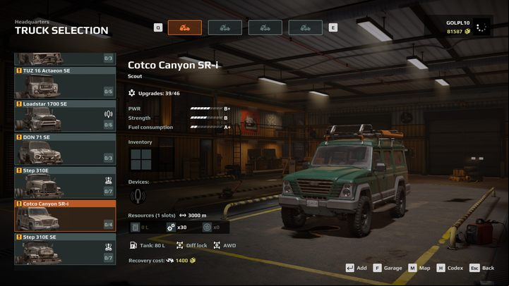 Light off-road vehicles - Expeditions MudRunner: Cars - Basics - Expeditions MudRunner Guide