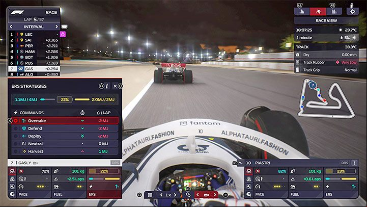 Out of all five available strategies, you'll probably use three the most often - F1 Manager 2022: ERS (Energy Recovery System) - how does it work and how to use? - FAQ - F1 Manager 2022 Guide