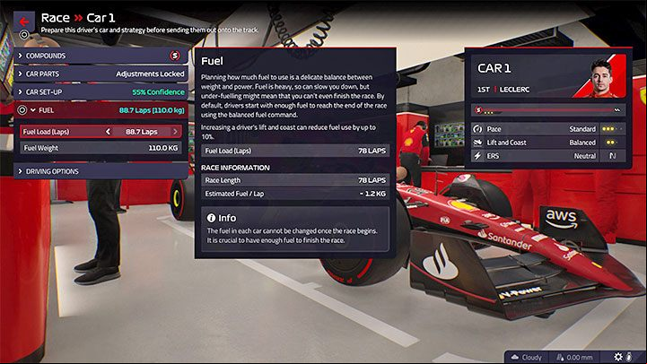 First, an important reminder - in the current Formula 1, cars cannot be refueled during the race - F1 Manager 2022: Fuel consumption - how to reduce, fuel commands - FAQ - F1 Manager 2022 Guide
