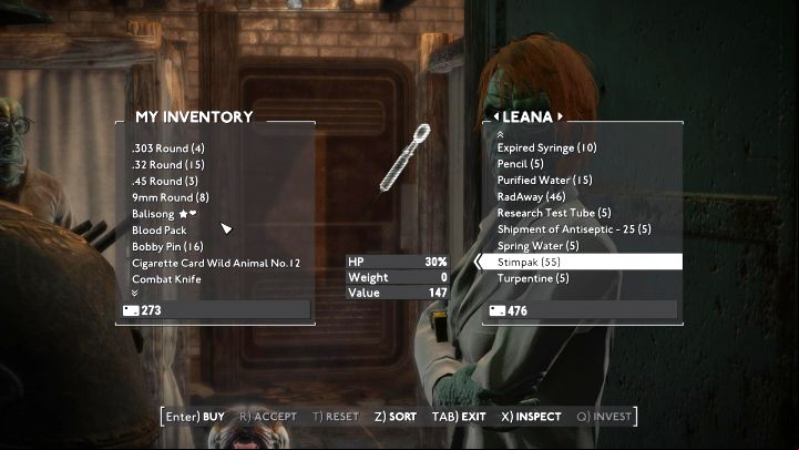 Stimpaks are unfortunately expensive - by default, each of the traders want 147 Tickets (the currency in the game) for 1 item - Fallout London: Where to buy stimpaks and other medicines? - Equipment - Fallout London Guide