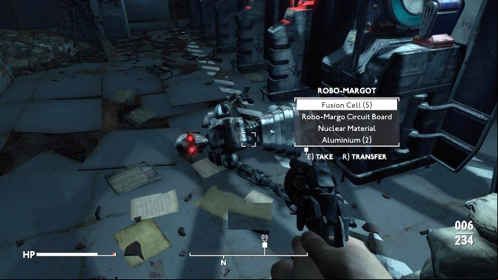 Keep firing until Robo-Margot loses all of its health bar - Fallout London: How to defeat Robo Margot in The Train Job quest? - Quests - Fallout London Guide