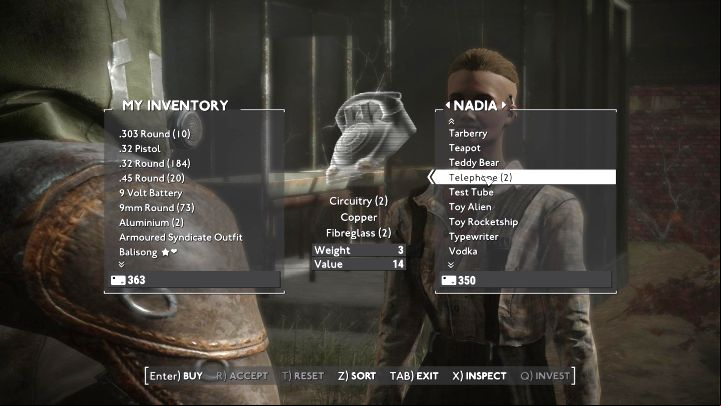 The easiest way to obtain Copper and Circuitry is through Telephones - Fallout London: How to get Copper, Plastic and Piece of Circuitry for Valentina? - Quests - Fallout London Guide