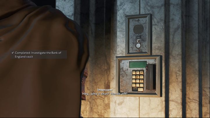 With the full set of keys, you can return to the main room of the bank and open the door on the left (using the Bank Manager Key) - Fallout London: Where to find keys at the Bank of England? - Exploration - Fallout London Guide