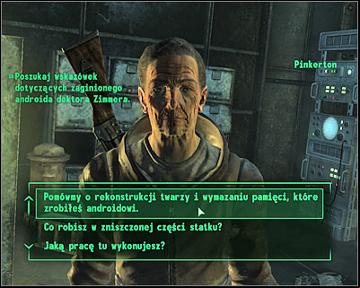 Possible endings - Fallout 3: Rivet City: The replicated man - walkthrough, side quests - Side quests - Fallout 3 Game Guide