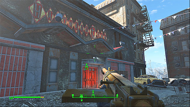Few entrances lead to the hardware store - Fallout 4: Painting the Town - Side quests in Diamond City - Fallout 4 Game Guide & Walkthrough