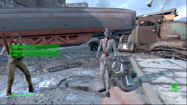 Trish can give you information needed for the next part of the quest - Fallout 4: Diamond City Blues - Side quests in Diamond City - Fallout 4 Game Guide & Walkthrough