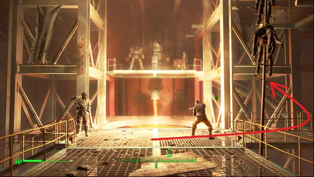 Inside the building, go to the attic (2 levels above), where you find a age to the neighboring ironworks room - Fallout 4: Here There Be Monsters (The Shamrock Taphouse) - Side quests in other locations - Fallout 4 Game Guide & Walkthrough