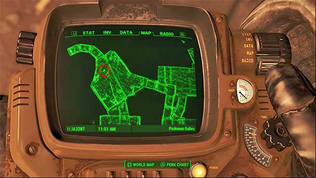 After entering Pickman Gallery, successively get through the rooms and underground tunnels, eliminating all the enemies on your way - Fallout 4: Magazines in Center of Boston - Sector 6 - Magazines - Fallout 4 Game Guide & Walkthrough