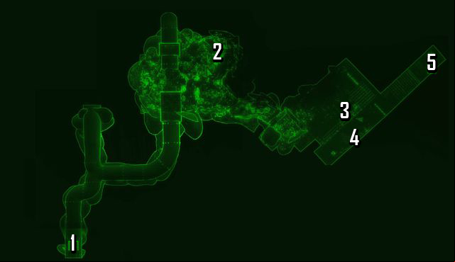 Map of the caves - Fallout 4: Walden Pond map - Sanctuary - Sector 1 - Fallout 4 Game Guide & Walkthrough