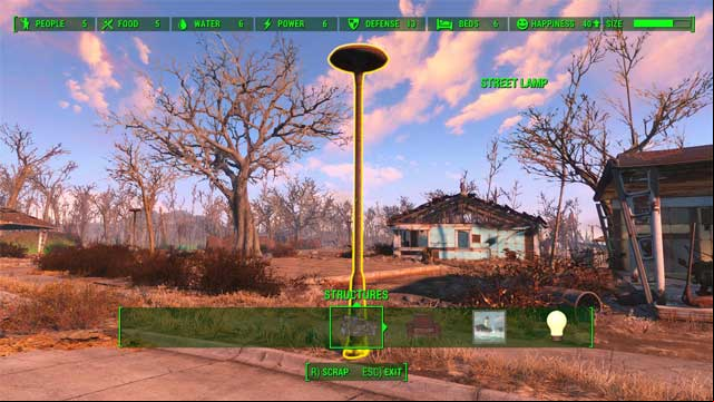 Structures marked with yellow color cannot be moved or stacked directly in the workshop. The ones marked with same color as interface color can be stacked. - Fallout 4: Basics of crafting - Creating settlements - Fallout 4 Game Guide & Walkthrough