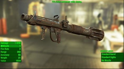 Type: Rocket launcher - Fallout 4: Guns - heavy - Unique weapons - Fallout 4 Game Guide & Walkthrough