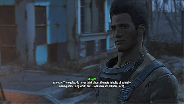 Meet with Sturges and show him Virgils plans - Fallout 4: The Molecular Level - selecting faction - Main story - Fallout 4 Game Guide & Walkthrough