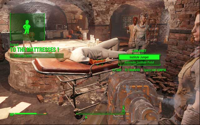 The Patriot lying in the HQ will signal that you can start the quest - Fallout 4: To The Mattresses - Minor quests for Railroad faction - Fallout 4 Game Guide & Walkthrough