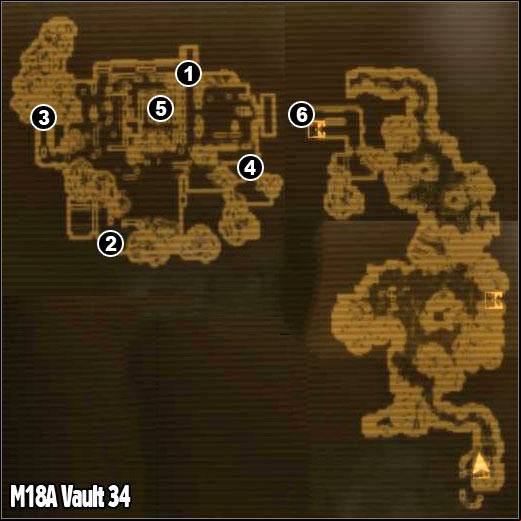 1 - M18 - Vault 34 - Maps - Fallout: New Vegas - Game Guide and Walkthrough