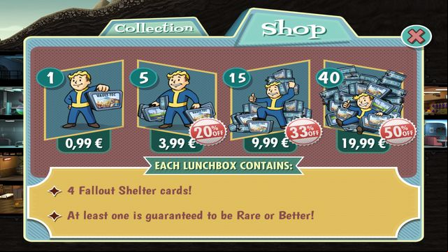 Lunchboxes can also be bought in the shop menu - Lunchboxes - Objectives - Fallout Shelter - Game Guide and Walkthrough