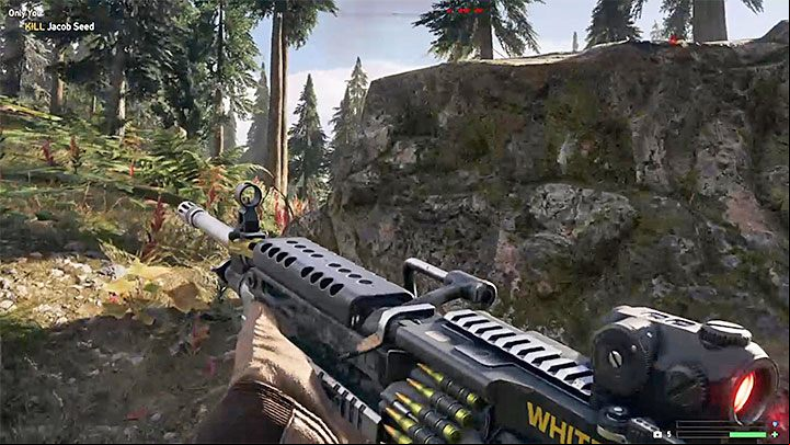 The key to win this fight is to avoid Jacobs shots and to keep climbing - Only You in Whitetail Mountains - Whitetail Mountains - Far Cry 5 Game Guide