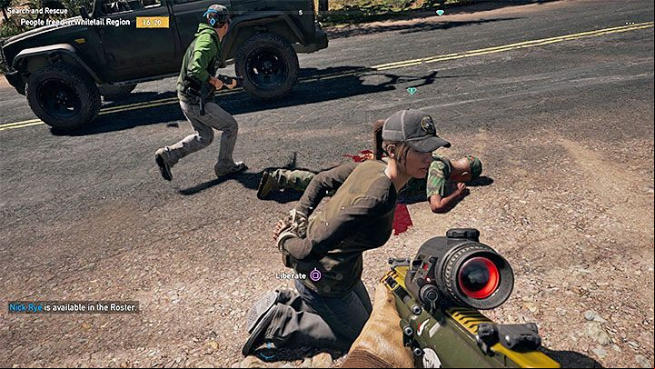 You can come across cultists with hostages standing on a side of a road or cultists chasing innocent citizens (on foot or by driving vehicles) - How to act during random encounters in Far Cry 5? - FAQ - Far Cry 5 Game Guide