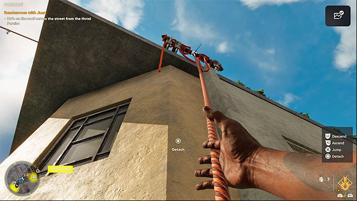 Juan is staying on the roof of a building adjacent to the hotel - Far Cry 6: Paradise Lost - walkthrough - Esperanza - Far Cry 6 Guide