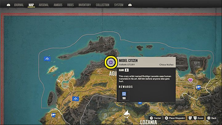 The marker for this Yaran story can be found in the northern part of the Aguas Lindas subregion of Madrugada - Far Cry 6: Model Citizen - walkthrough - Madrugada - Far Cry 6 Guide