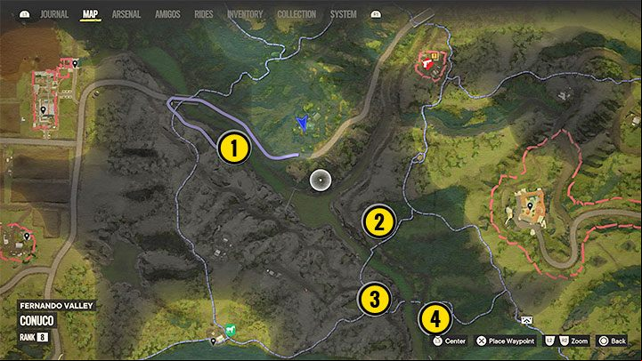 Four different markers will appear on the world map and you can visit these places in any order - Far Cry 6: Everything to Lose - walkthrough - El Este - Far Cry 6 Guide